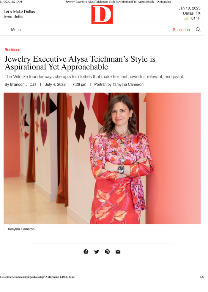 D MAGAZINE: ALYSA TEICHMAN