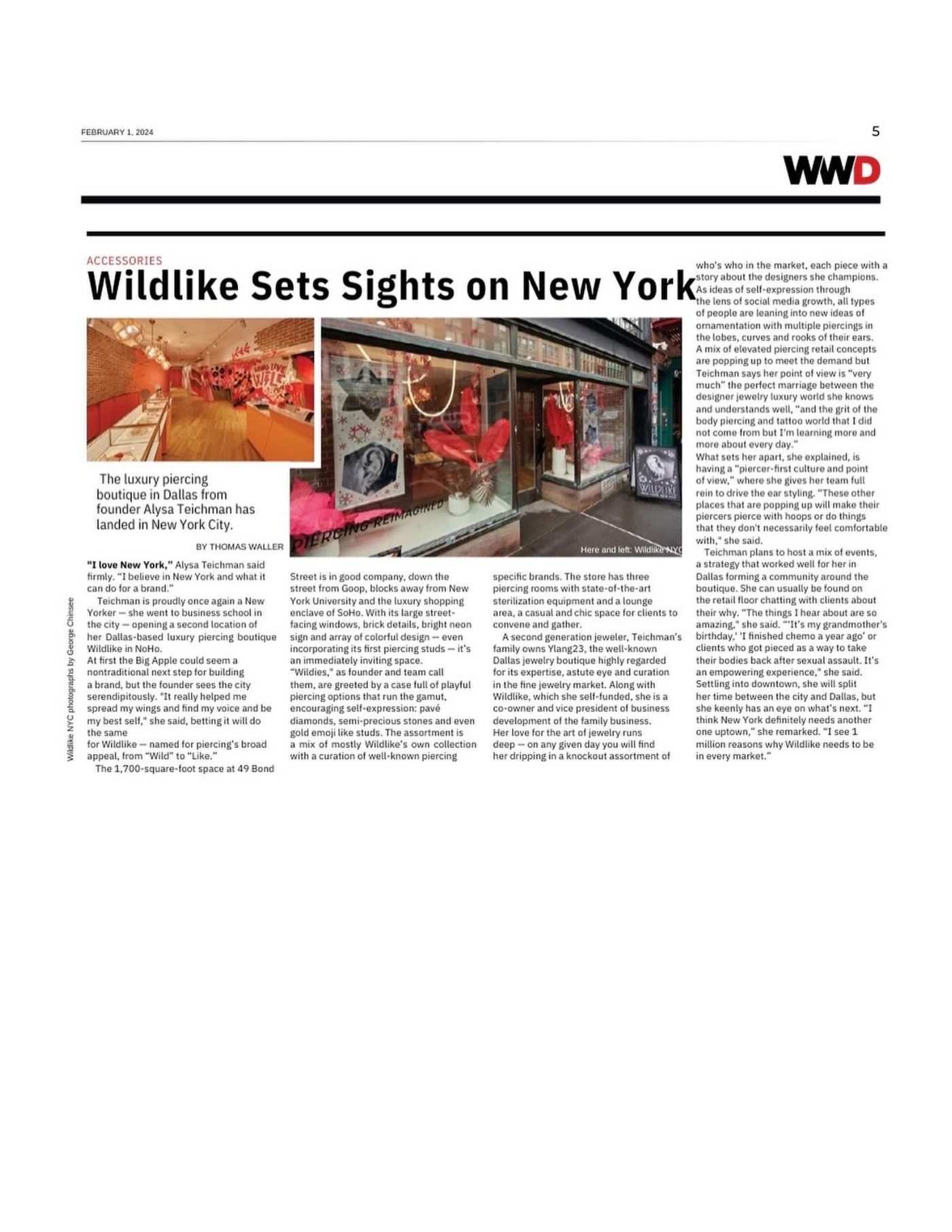 WWD: Wildlike Sets Sights on New York
