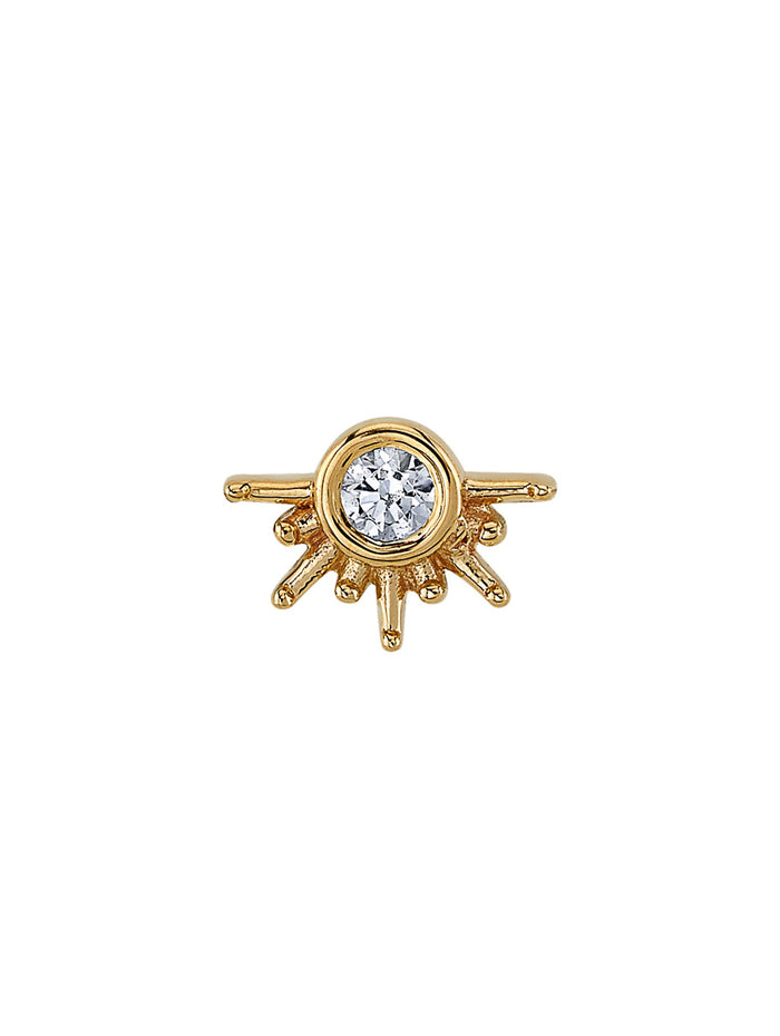 CZ Live to Tell Yellow Gold Threaded End