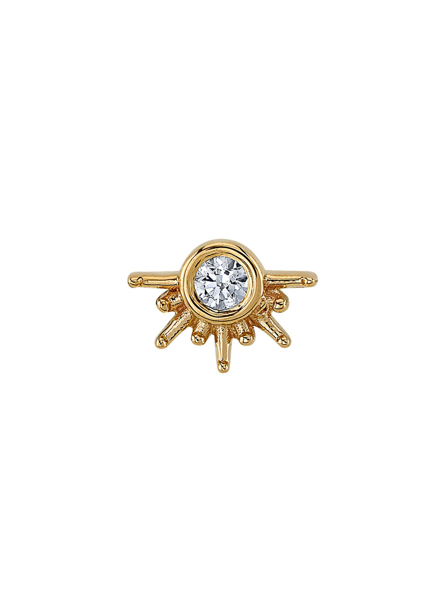 CZ Live to Tell Yellow Gold Threaded End
