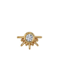 CZ Live to Tell Yellow Gold Threaded End