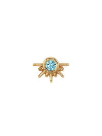 Aquamarine Live to Tell Yellow Gold Threaded End