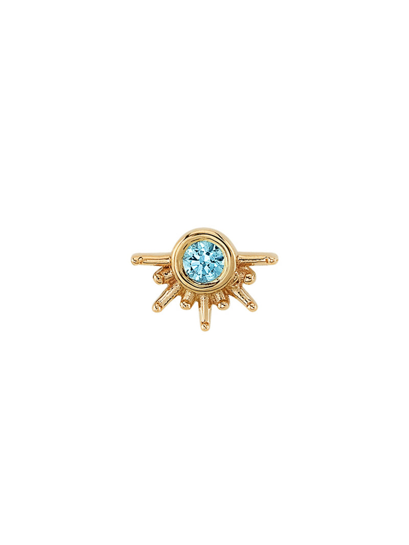 Aquamarine Live to Tell Yellow Gold Threaded End