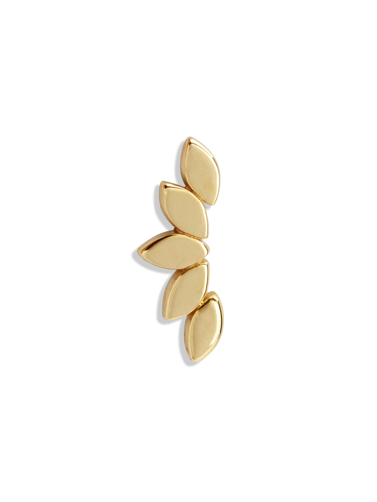 Flat Serenity Yellow Gold Single Threaded End