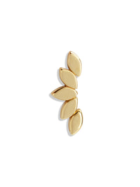 Flat Serenity Yellow Gold Single Threaded End