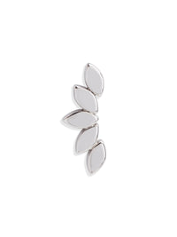 Flat Serenity White Gold Single Threaded End