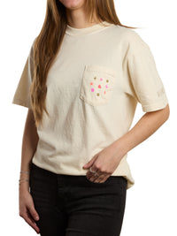 Wildlike Motif Ivory Pocket Tee