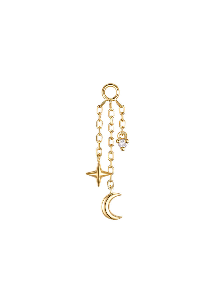 Cassiopeia Yellow Gold Diamond Charm