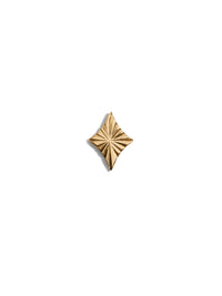 Engraved Rhombus Stud