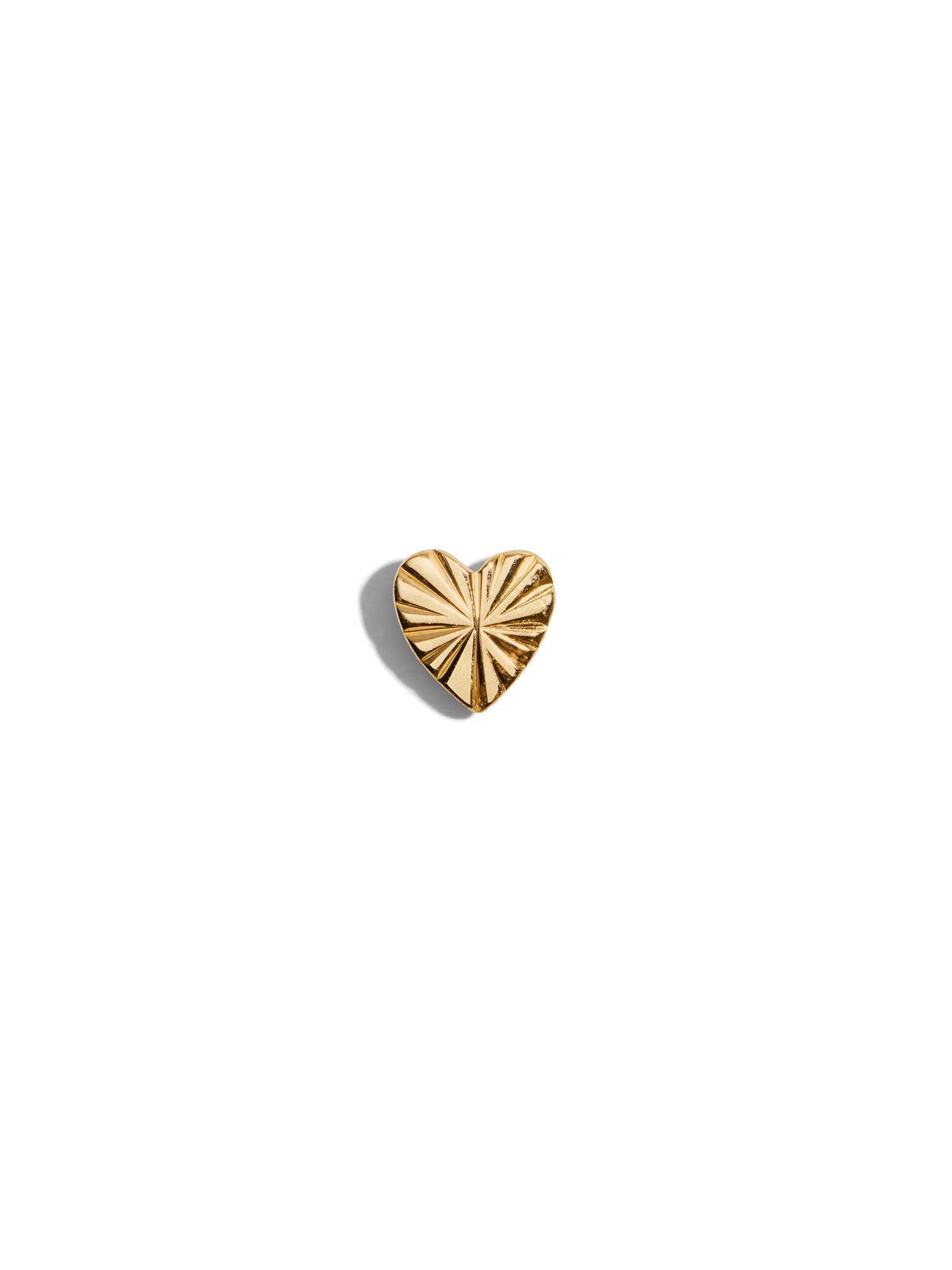 Engraved Sacred Heart Stud