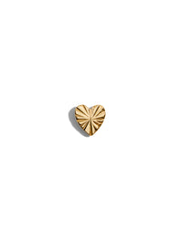 Engraved Sacred Heart Stud