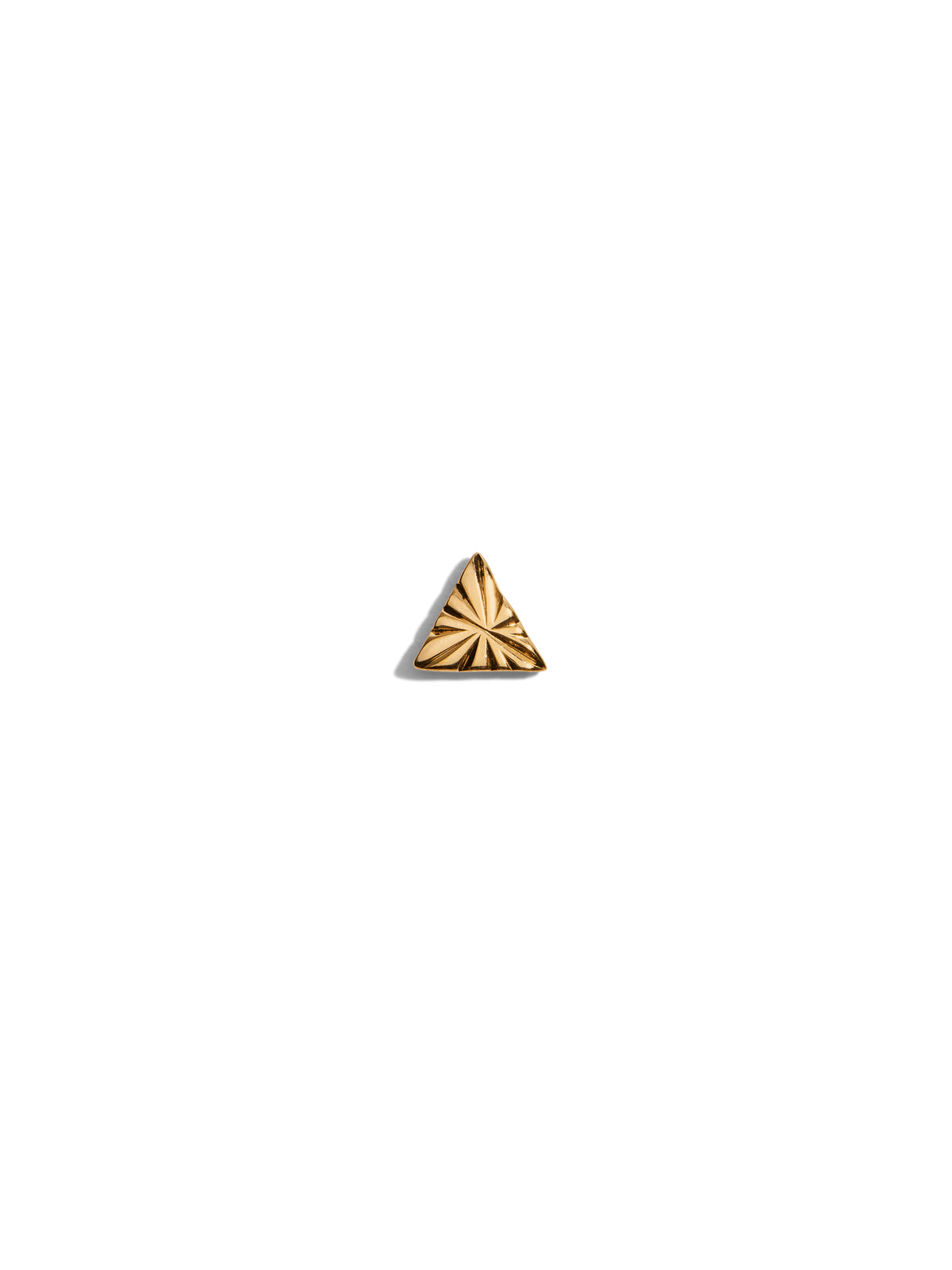 Engraved Triangle Stud