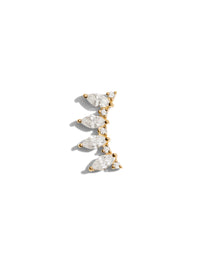 Horizon CZ Yellow Gold Threadless End