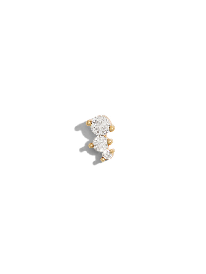 Passion CZ Yellow Gold Threadless End