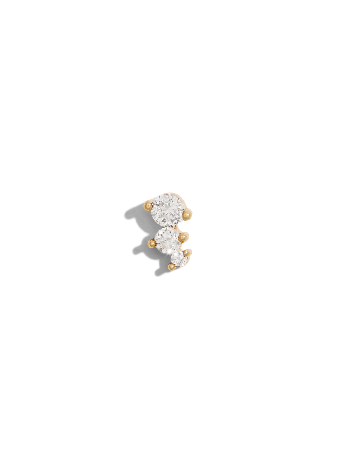 Passion CZ Yellow Gold Threadless End