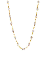 Classic Gigi Sparkle Resin Yellow Gold Necklace