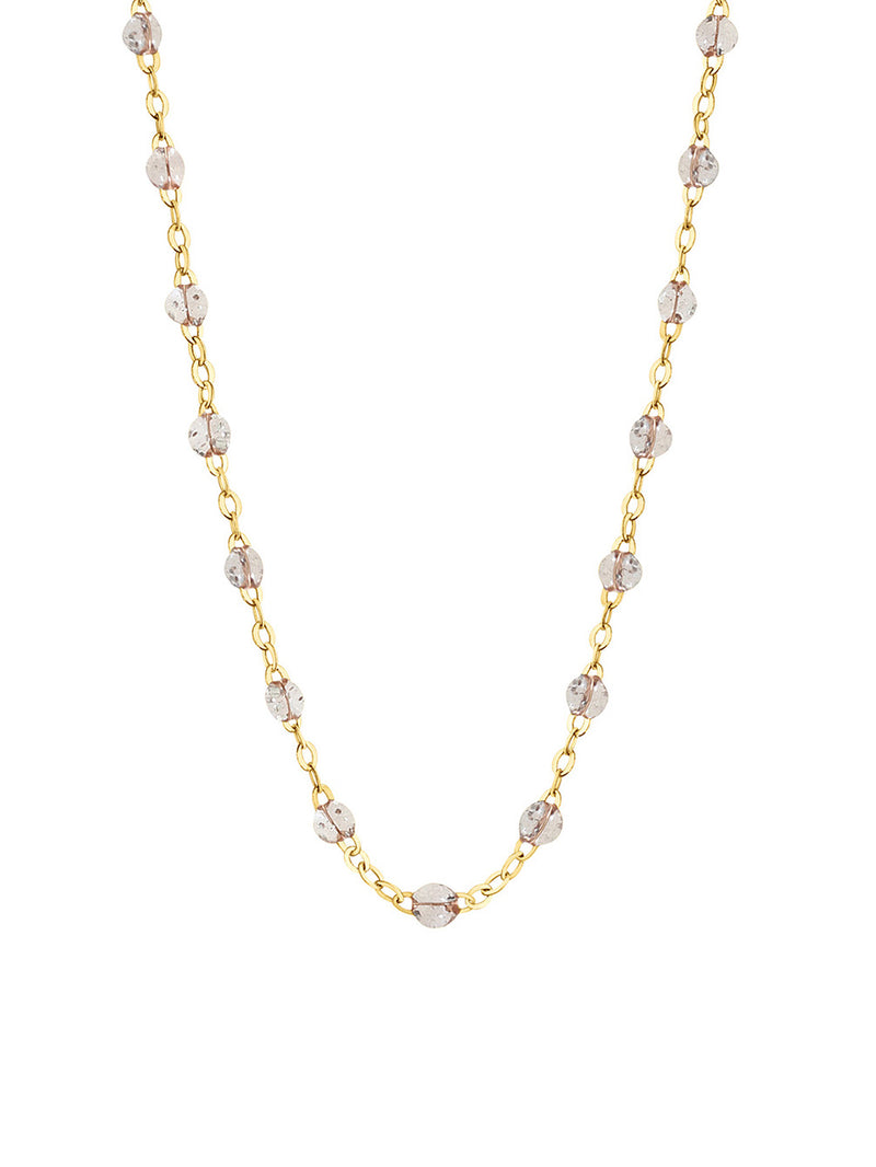 Classic Gigi Sparkle Resin Yellow Gold Necklace