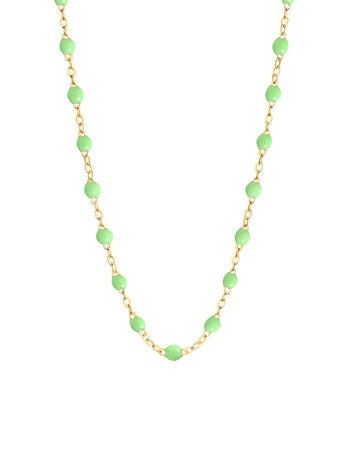 Classic Gigi Anis Resin Yellow Gold Necklace