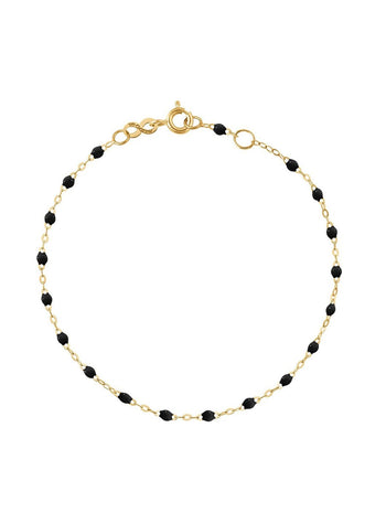 Classic Gigi Black Resin Yellow Gold Bracelet