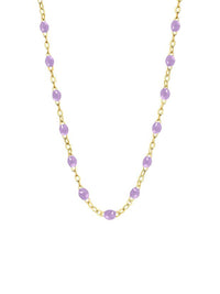 Classic Gigi Lilac Yellow Gold Necklace