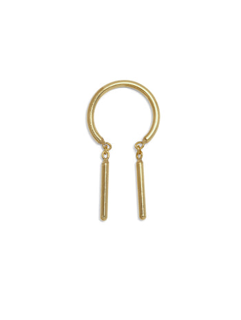 Baby Chime Yellow Gold Hoop Earring