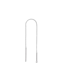 Chain Threader White Gold Earring