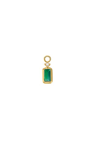 Green Chalcedony & Diamond Chloe Charm