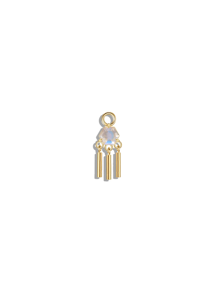 Hex Moonstone Wind Chime Charm