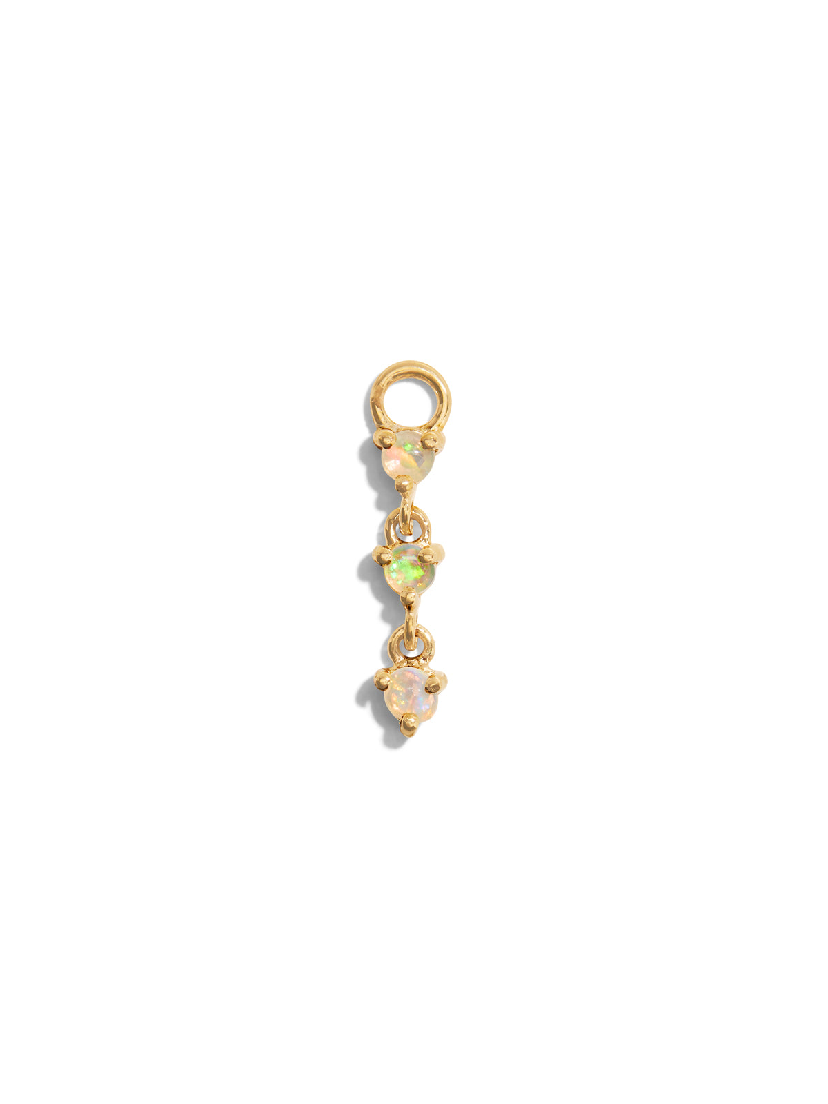 Opal Penelope Prong Yellow Gold Charm