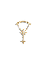 Astraeus Yellow Gold Bar End Stud