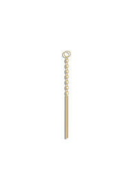 Yellow Gold Threader With Jump Ring