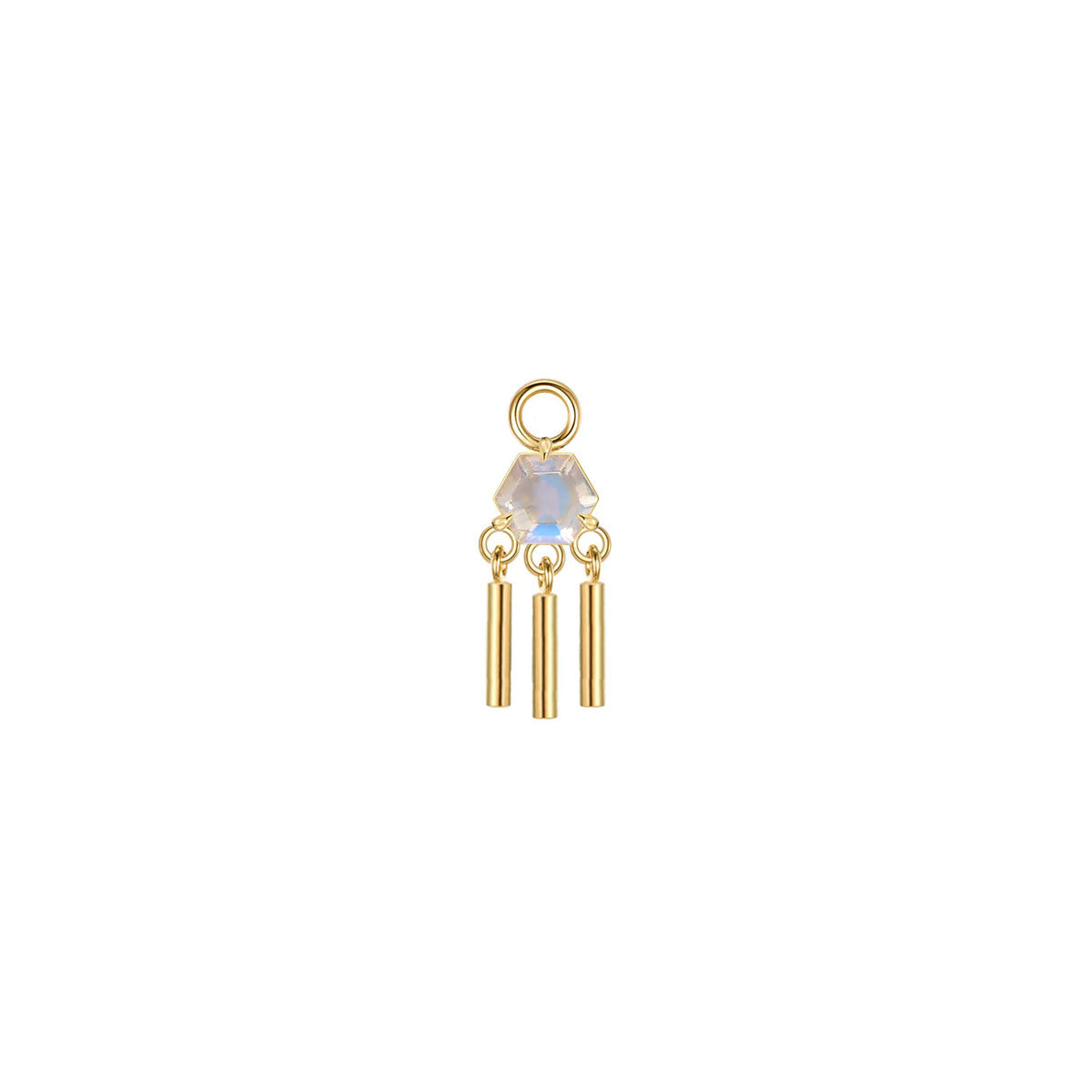 Hex Moonstone Wind Chime Charm