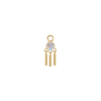 Hex Moonstone Wind Chime Charm