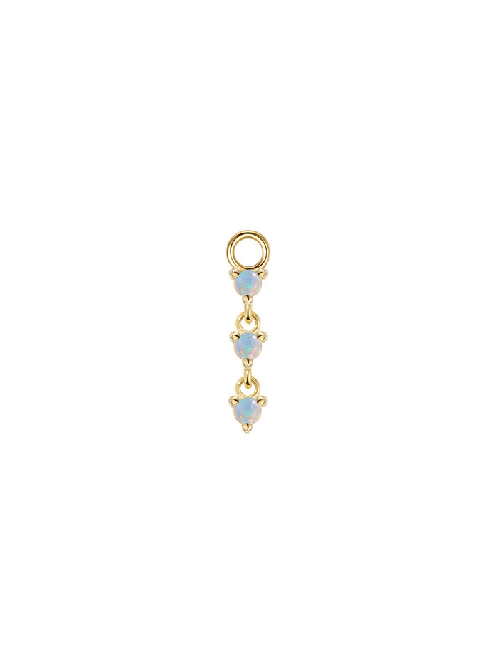 Opal Penelope Prong Yellow Gold Charm