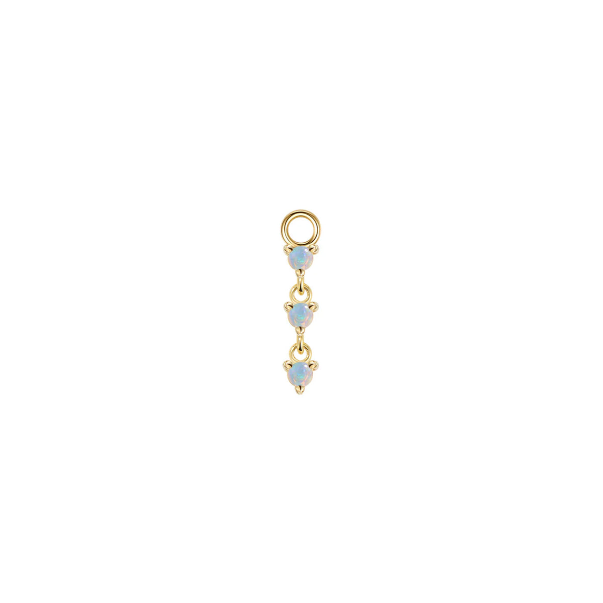 Opal Penelope Prong Yellow Gold Charm