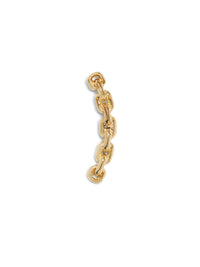 Chain Link Pin Yellow Gold Stud