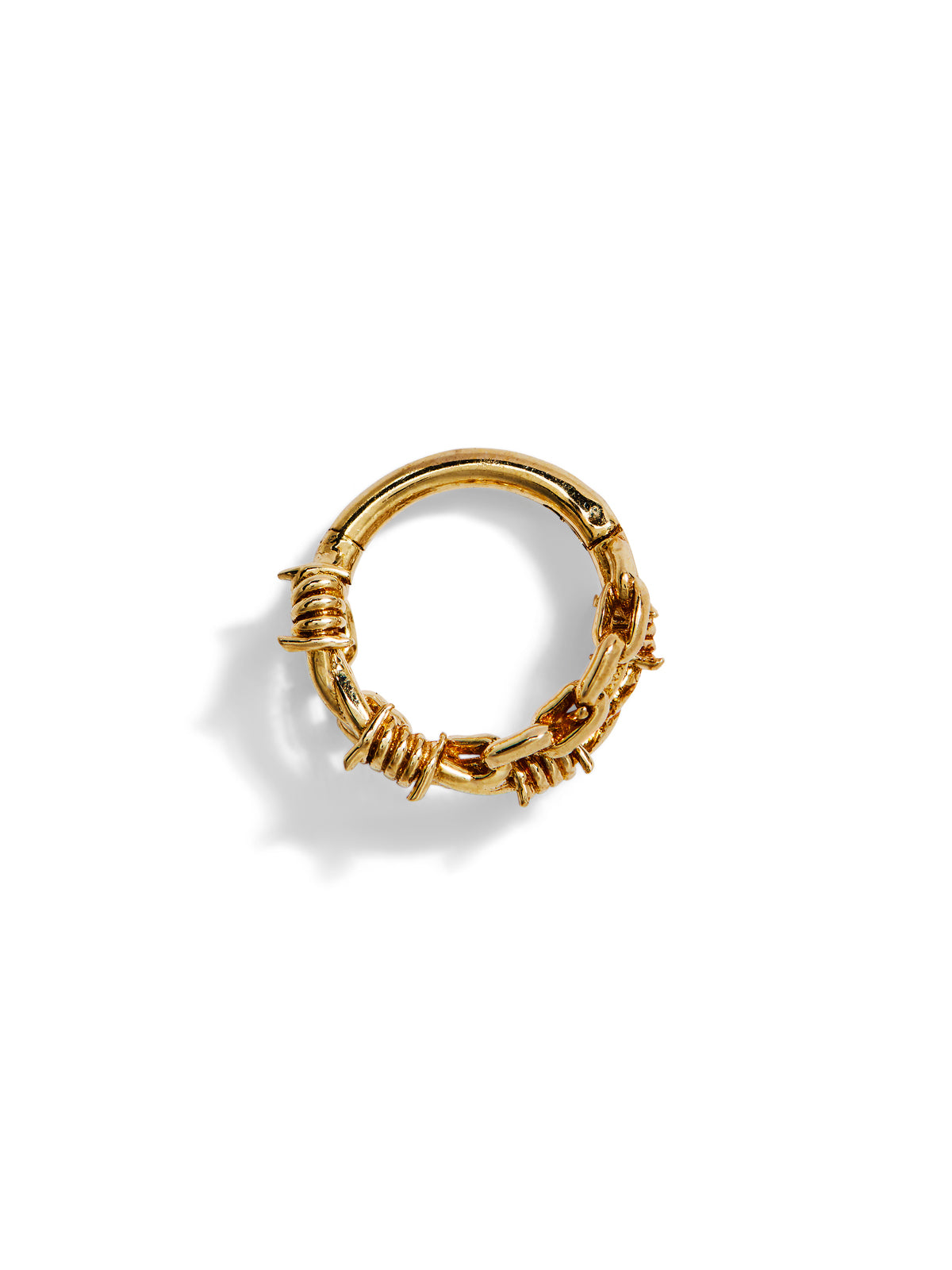 5/16" Fury Yellow Gold Clicker Hoop