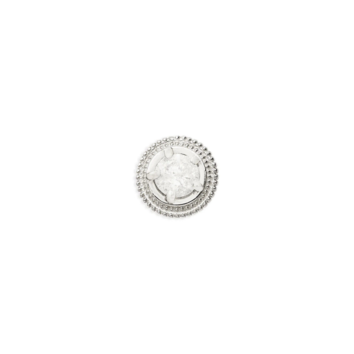 Diamond Hypnotize Pin White Gold Stud