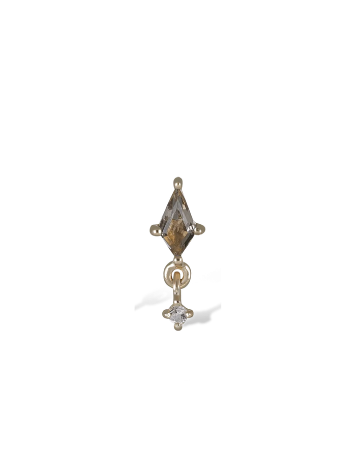 Lyra Tiny Kite Shaped Gemstone Threadless End