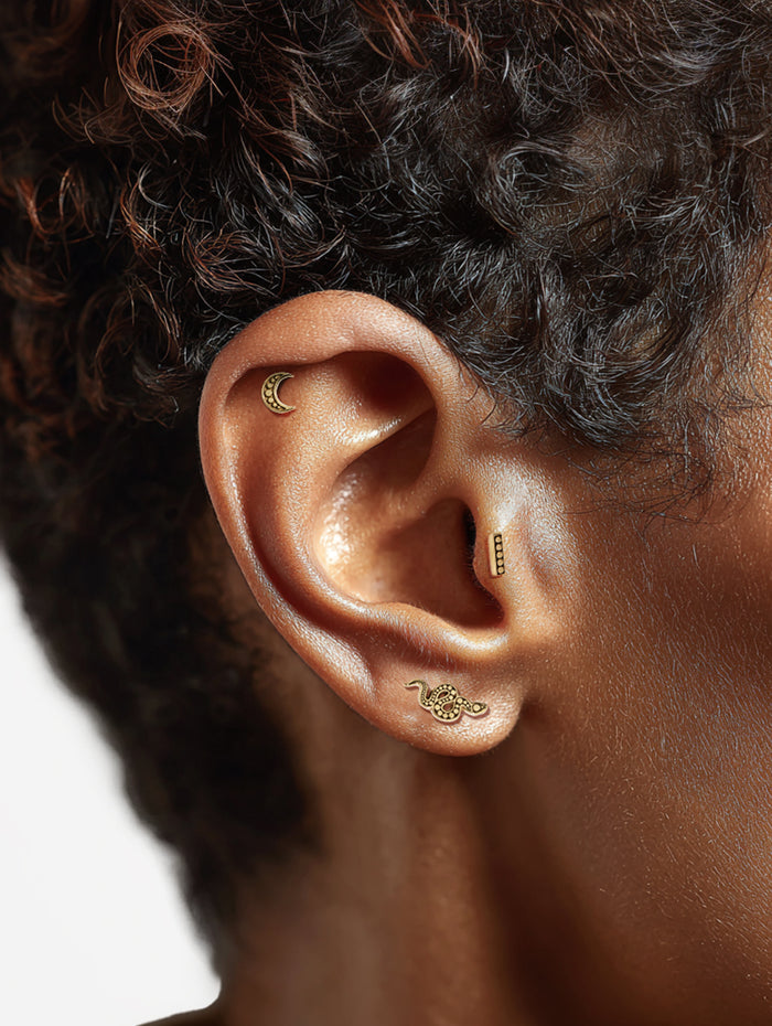 Tarot Serpent Stud