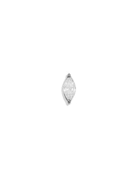 Diamond Marquise White Gold Stud