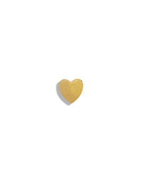 Heart Motif Yellow Gold Stud