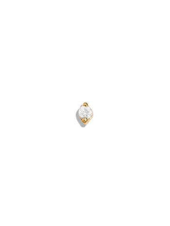 1.5mm Teeny Diamond Yellow Gold Stud