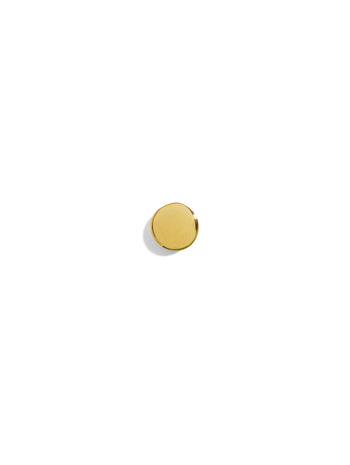 Circle Motif Yellow Gold Single Stud