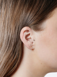 Teeny Star Motif Yellow Gold Stud