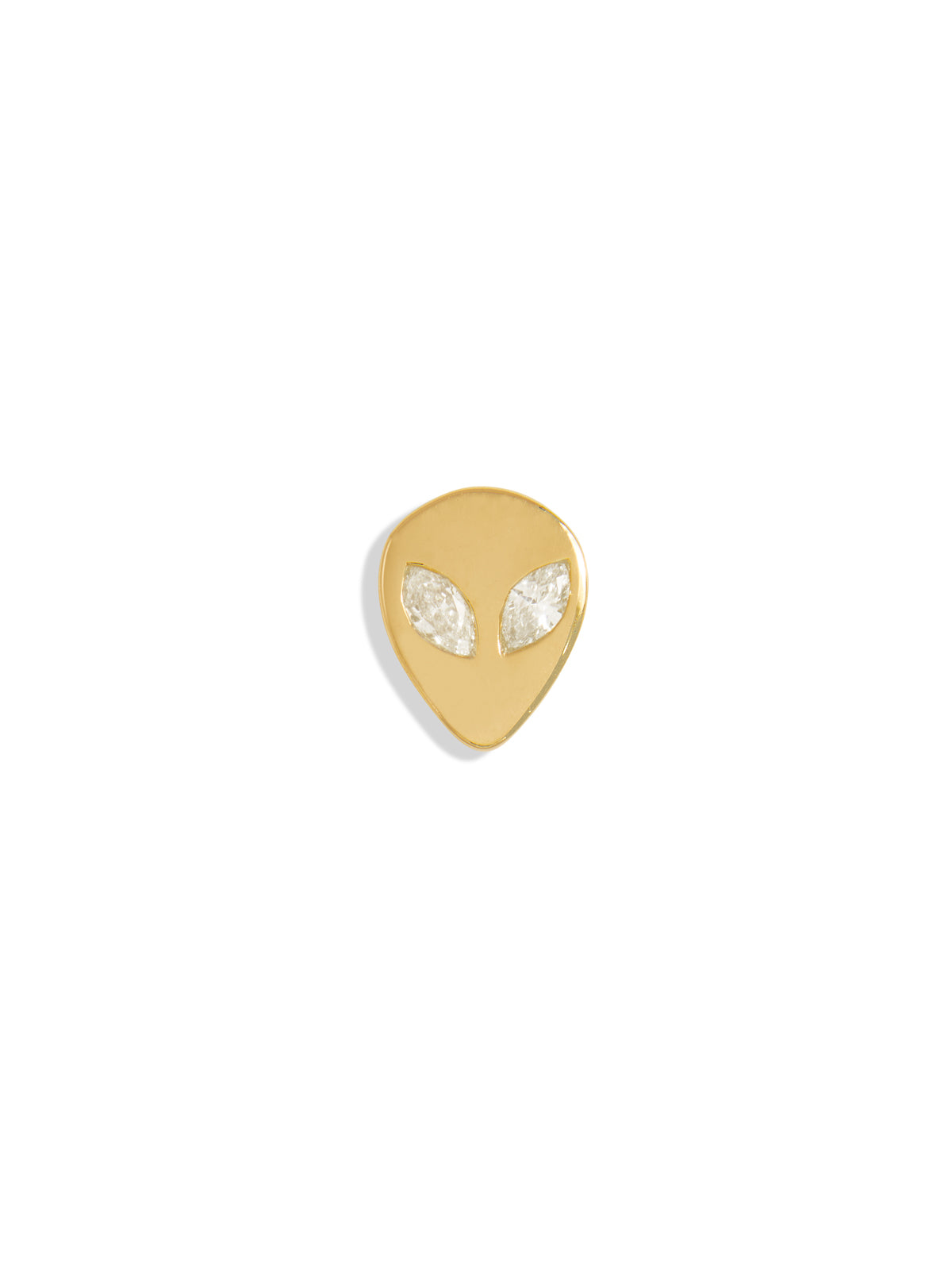 Alien Yellow Gold Stud