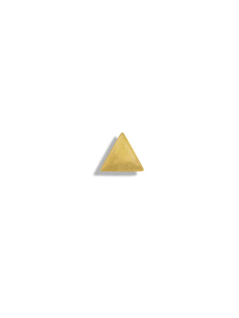 Triangle Motif Yellow Gold Stud