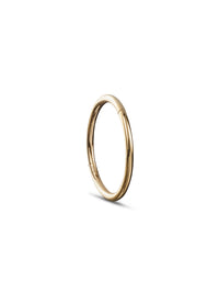 12mm Yellow Gold Clicker Single Hoop Earring