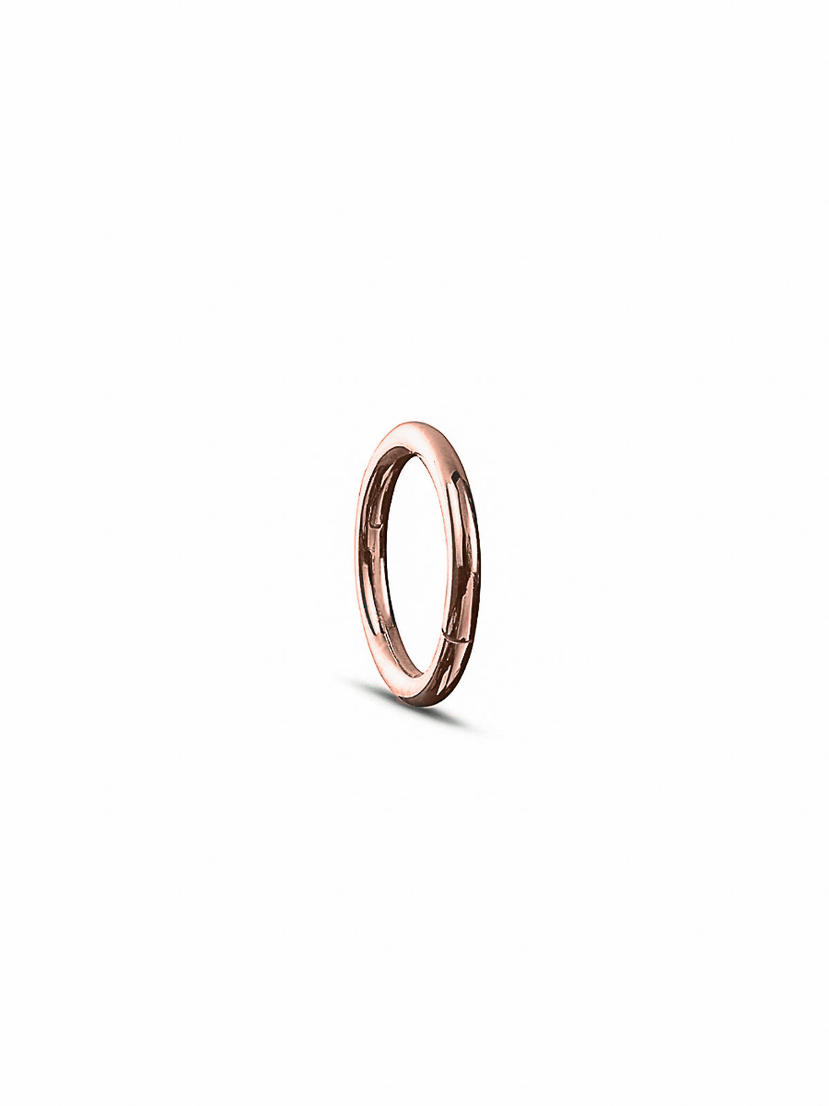 6.5mm Rose Gold Clicker Single Hoop Earring