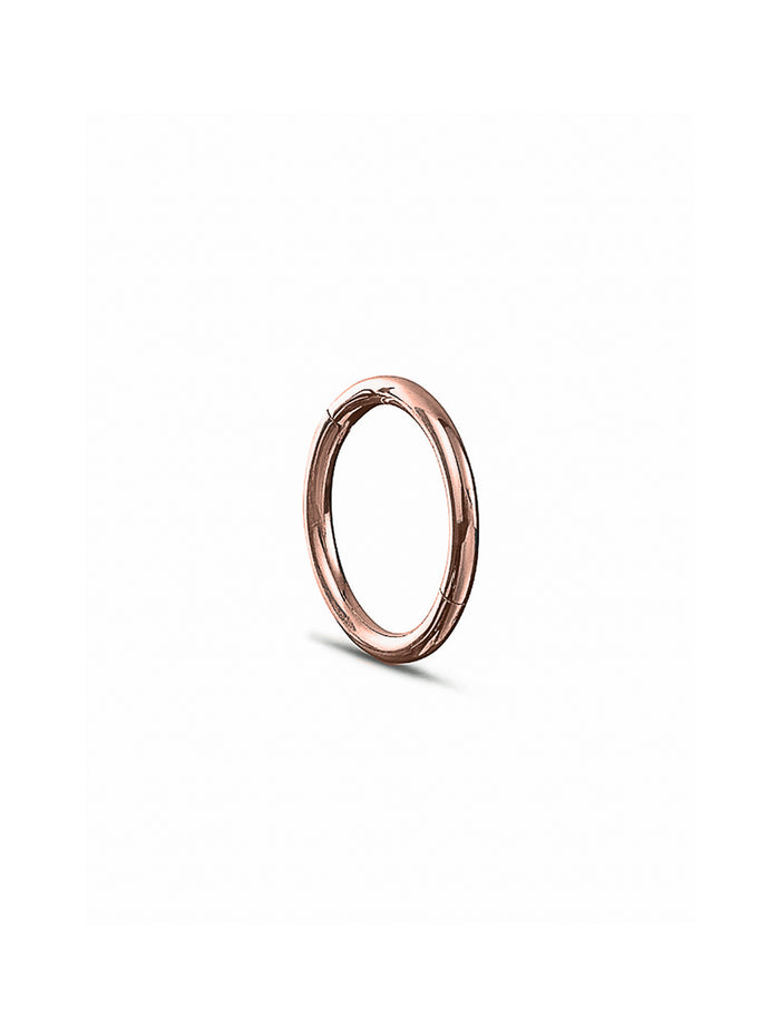 8mm Rose Gold Clicker Single Hoop Earring